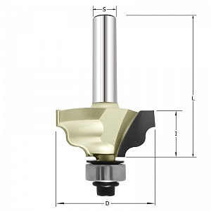 Фреза фигурная "Волнистый молдинг" R=3.18 D=32x14 S=8 ARDEN арт. 314811